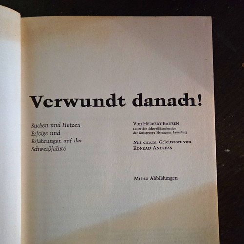 Verwundet danach suchen und - verwundet, danach!