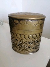 Versilberte Dose Schmuckdose