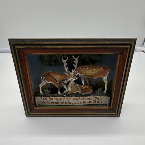 Gerahmtes jagdmotiv reliefbild - gerahmtes,